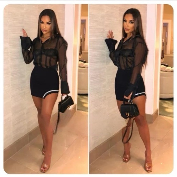 ZARA Bloggers Fav Jewel Trim Skirt - Picture 7 of 16